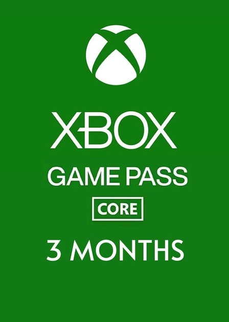 Підписка Xbox Game Pass Core на 1 місяць Xbox One/Series S/X для всіх регіонів і країн (000012)