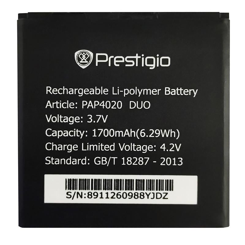 Аккумулятор для Prestigio РАР 4020 (1700 mAh)