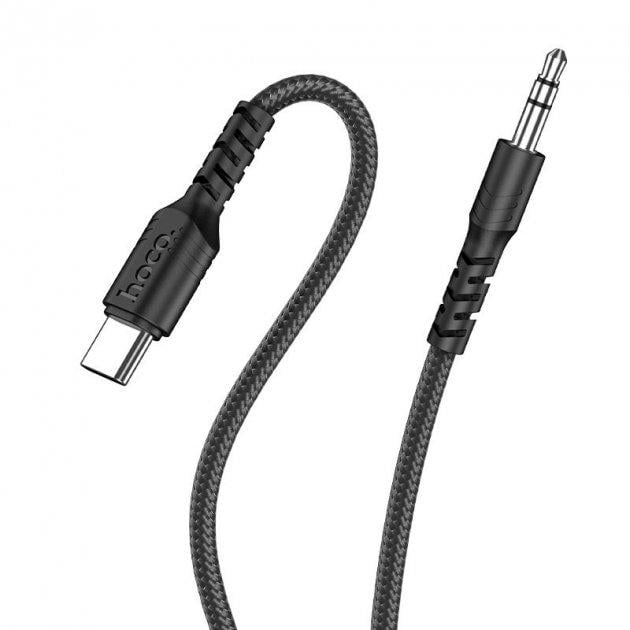 Кабель Hoco Type-C to Aux Digital Audio Conversion cable UPA17 1 м Black (455f92d0) - фото 3