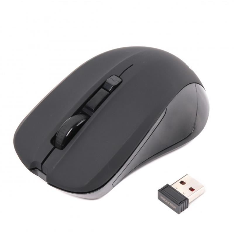 Компьютерная мышка беспроводная Maxxter Mr-337 оптическая 1600 dpi 2,4 ГГц USB-приемник Black (36521891)