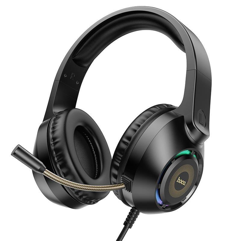 Наушники Hoco Sue headphones gaming W108 RGB Black (579481)