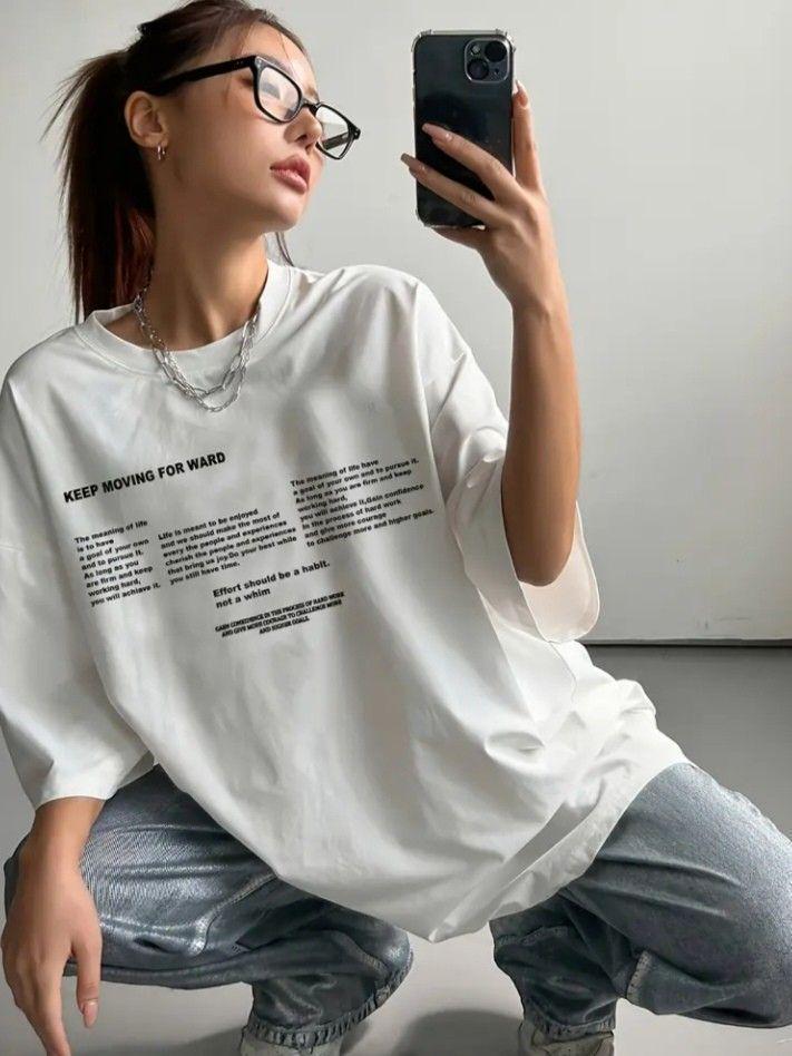 Футболка жіноча з принтом Pin-000-361 повсякденна XL Білий (2664087555) Футболка жіноча з принтом Pin-000-361 повсякденна XL Білий (2664087555)