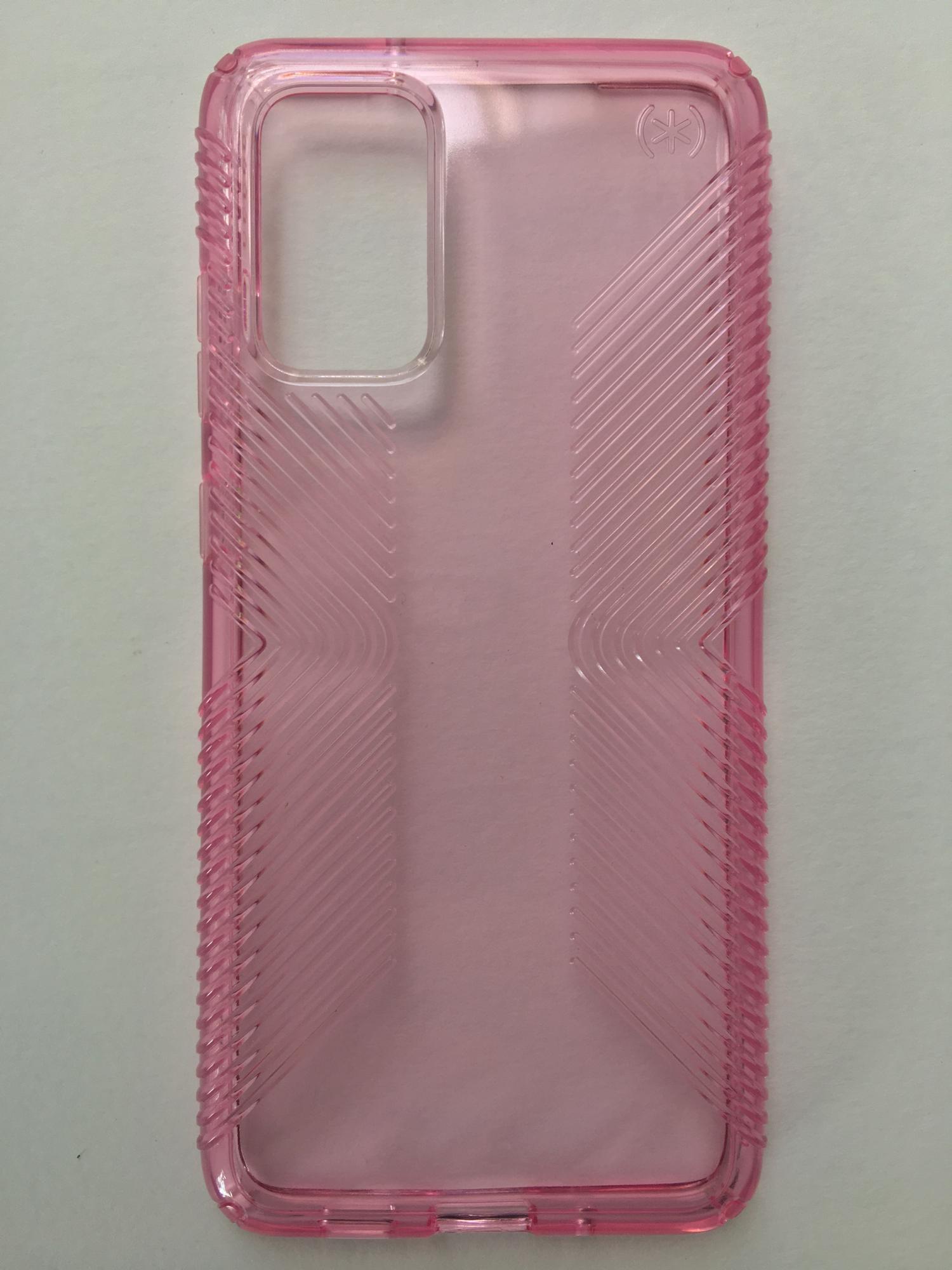 Чохол прозорий протиударний Speck Presidio Perfect Clear Grip для Samsung Galaxy S20 Plus (6,7") Pink (3877641) - фото 7