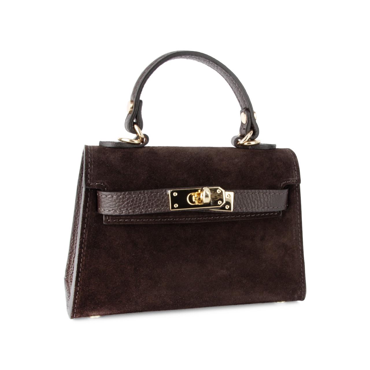 Сумка жіноча замшева Virginia Conti 04011 Шоколадний (2765513993) - фото 1