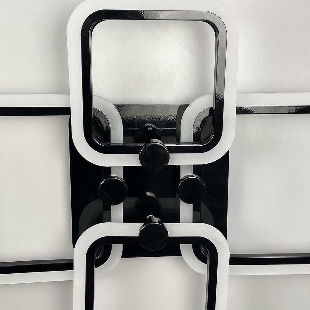 Люстра LED RGB на 2/2 рожка Черный (A 2503/2+2 BK) - фото 2