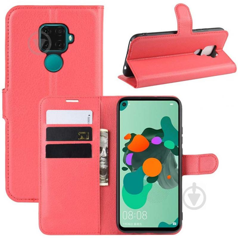 Чехол-книжка Litchie Wallet для Huawei Mate 30 Lite / Nova 5i Pro Red (hub_sfRu97096) - фото 2