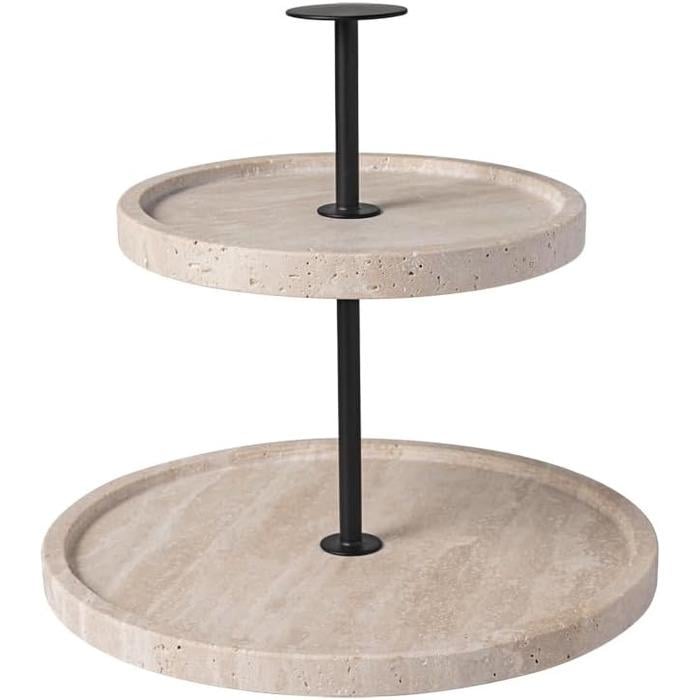 Етажерка Travertine Manufacture Villeroy & Boch 2-ярусна 24,5 см Бежевий (2658080)