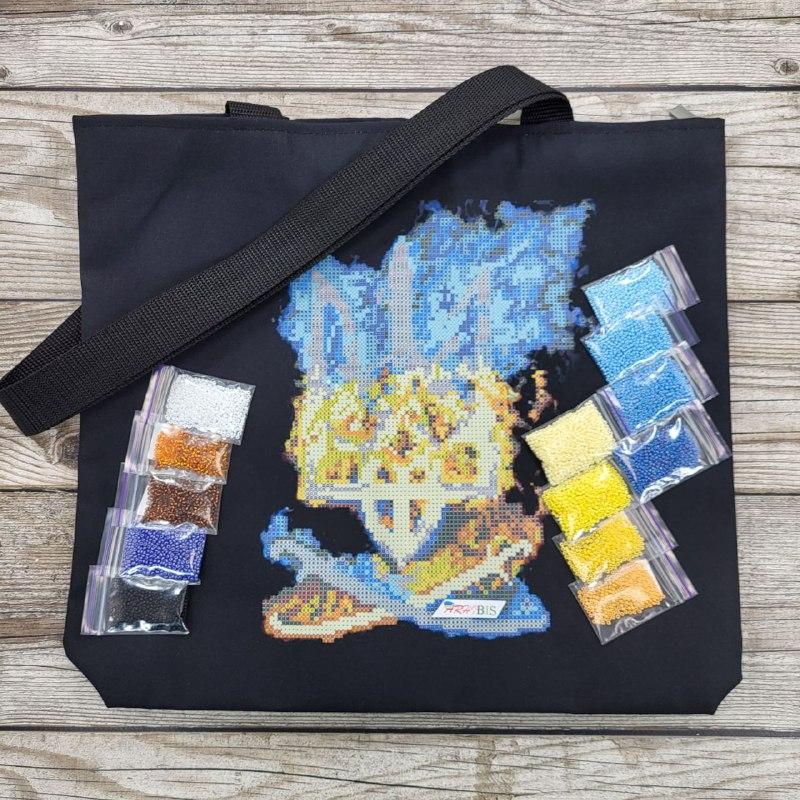 Набір для вишивки бісером Arhibis Сумка-шопер з тризубом 36x33x6 см (СВ80)