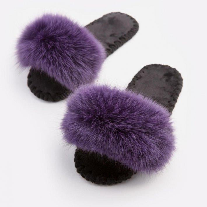 Тапки домашние женские Family Пушистики р. 40/41 Фиолетовый (351766)