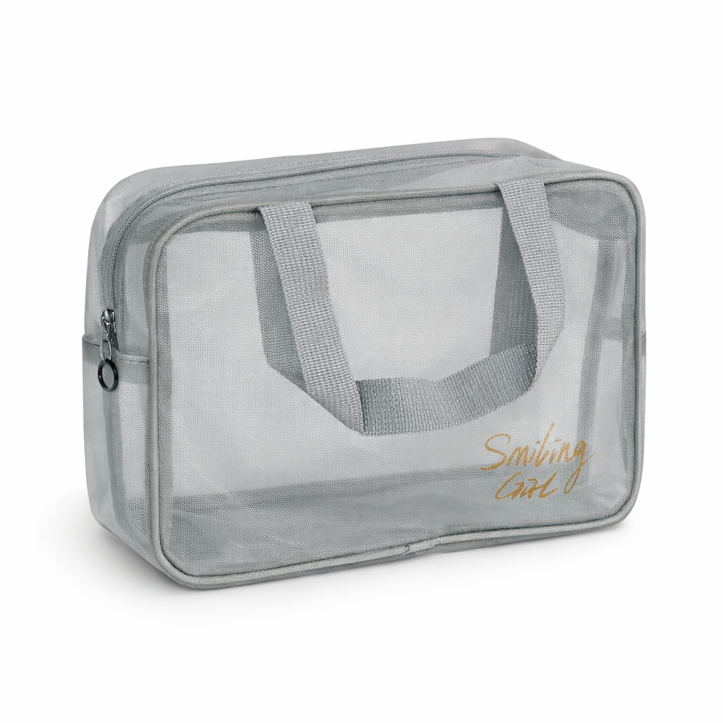 Косметичка дорожная Stenson R97694-1 26x20x10 см Прозрачный/Серый (33088066)