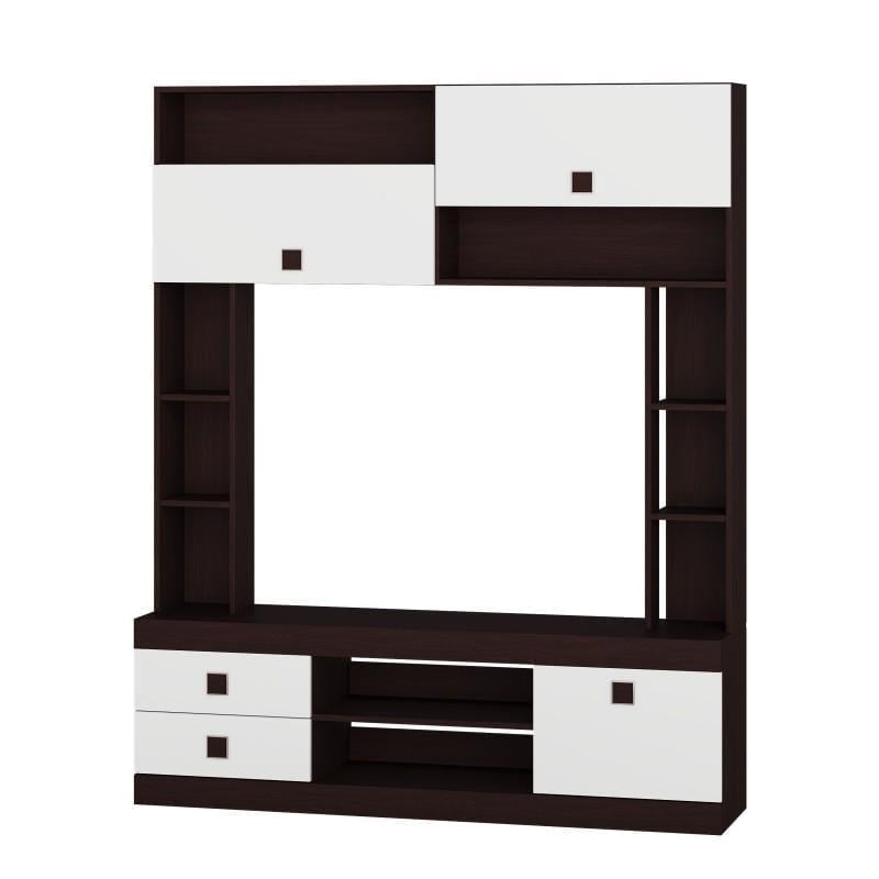 Стенка в гостиную Еверест Соната Венге/Белый (111371)