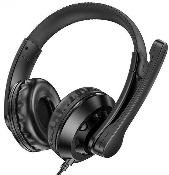 Ігрові навушники Borofone BO102 Amusement 98 дБ Чорний (533626)