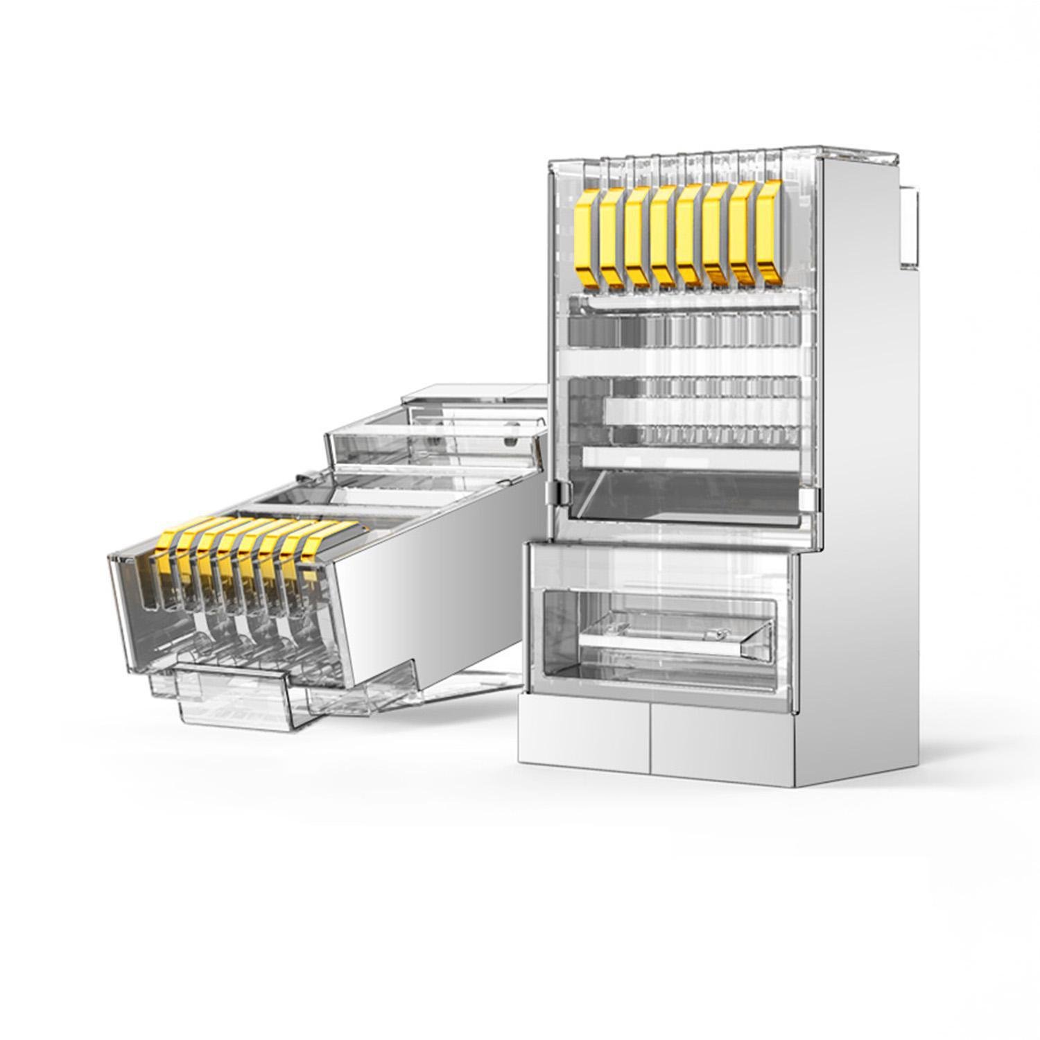 Коннектор RJ45 UGREEN NW111 Cat 6 FTP 50 шт. Серебристый (50247)