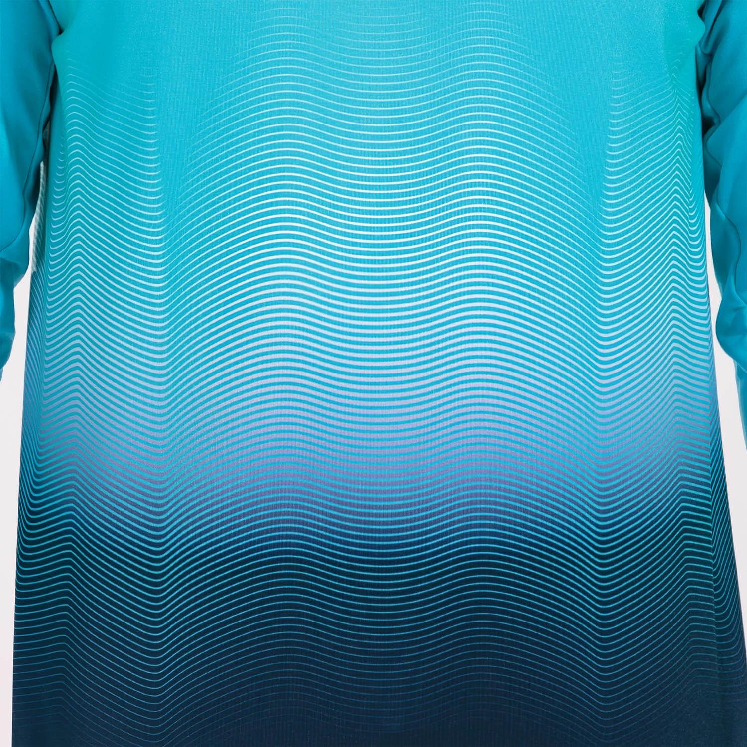 Реглан Joma 101541.013 Elite Vii Sweatshirt S Fluor Turquoise/Dark Navy (8424309071592) - фото 2