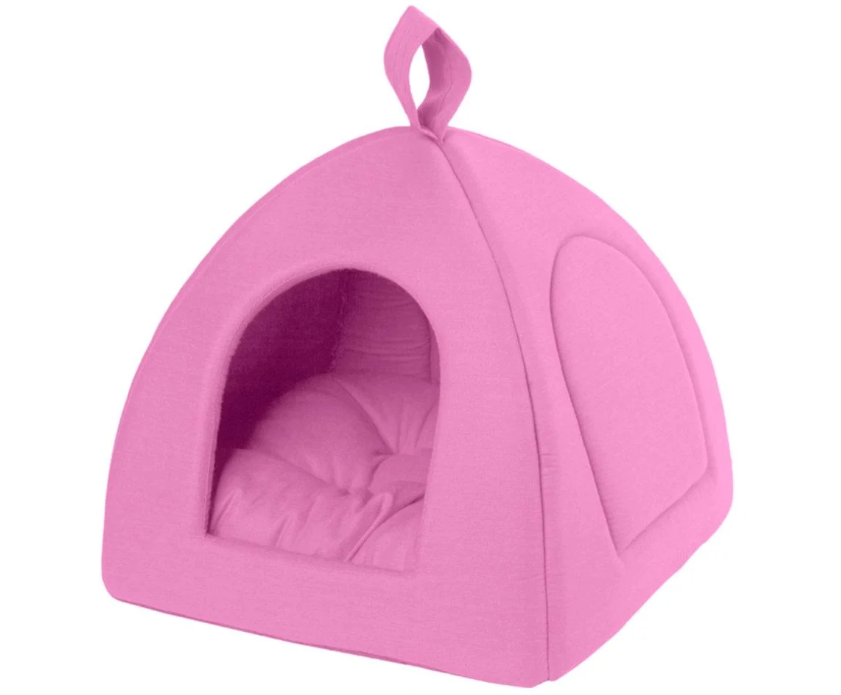 Пирамида для животных Collar Теремок ХХS 35х35х35 см Розовый (Collar41097)