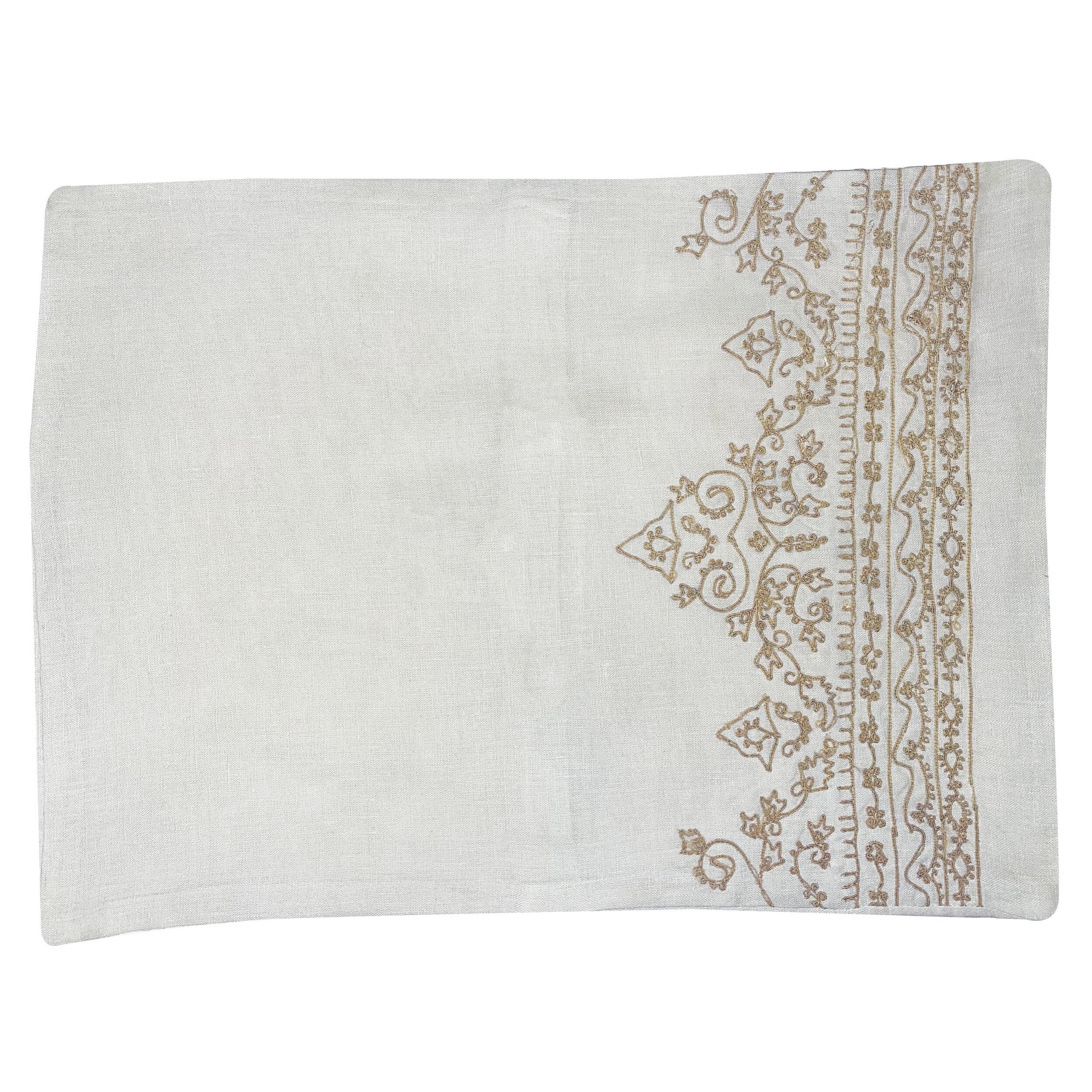 Наволочка декоративна Silk Route 30х40 см лляна Бежевий (1696)