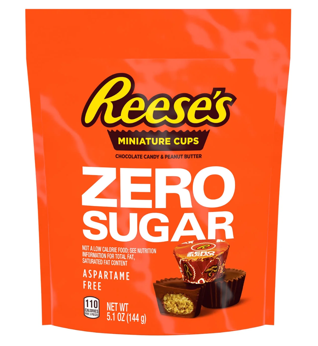 Цукерки Reese's Zero Sugar Miniatures Chocolate Peanut Butter Cups Candy 144 г (2511947741)