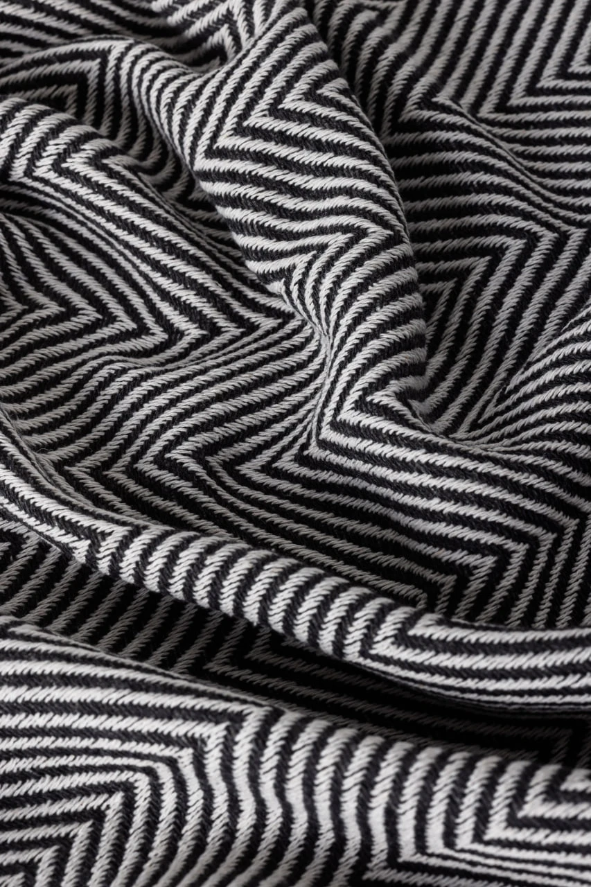 Плед HYGG Soft євро 200х230 см Чорно-білий (315482) - фото 3 Плед HYGG Soft євро 200х230 см Чорно-білий (315482) - фото 3