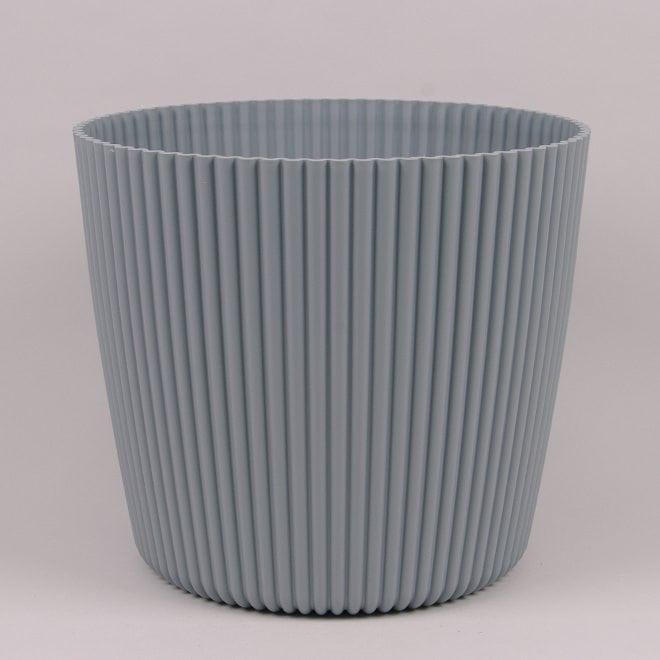 Горшок пластиковый Flora Milly Round 11 см Светло-cерый (92805)