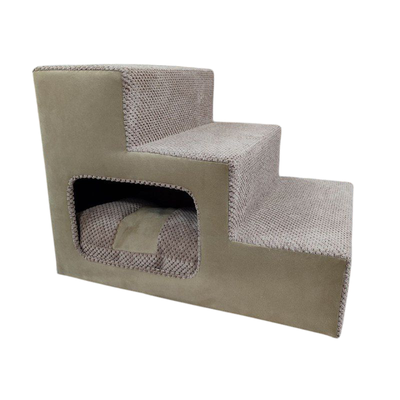 Ступеньки для собачек с входом 55х40х40 см правые Капучино