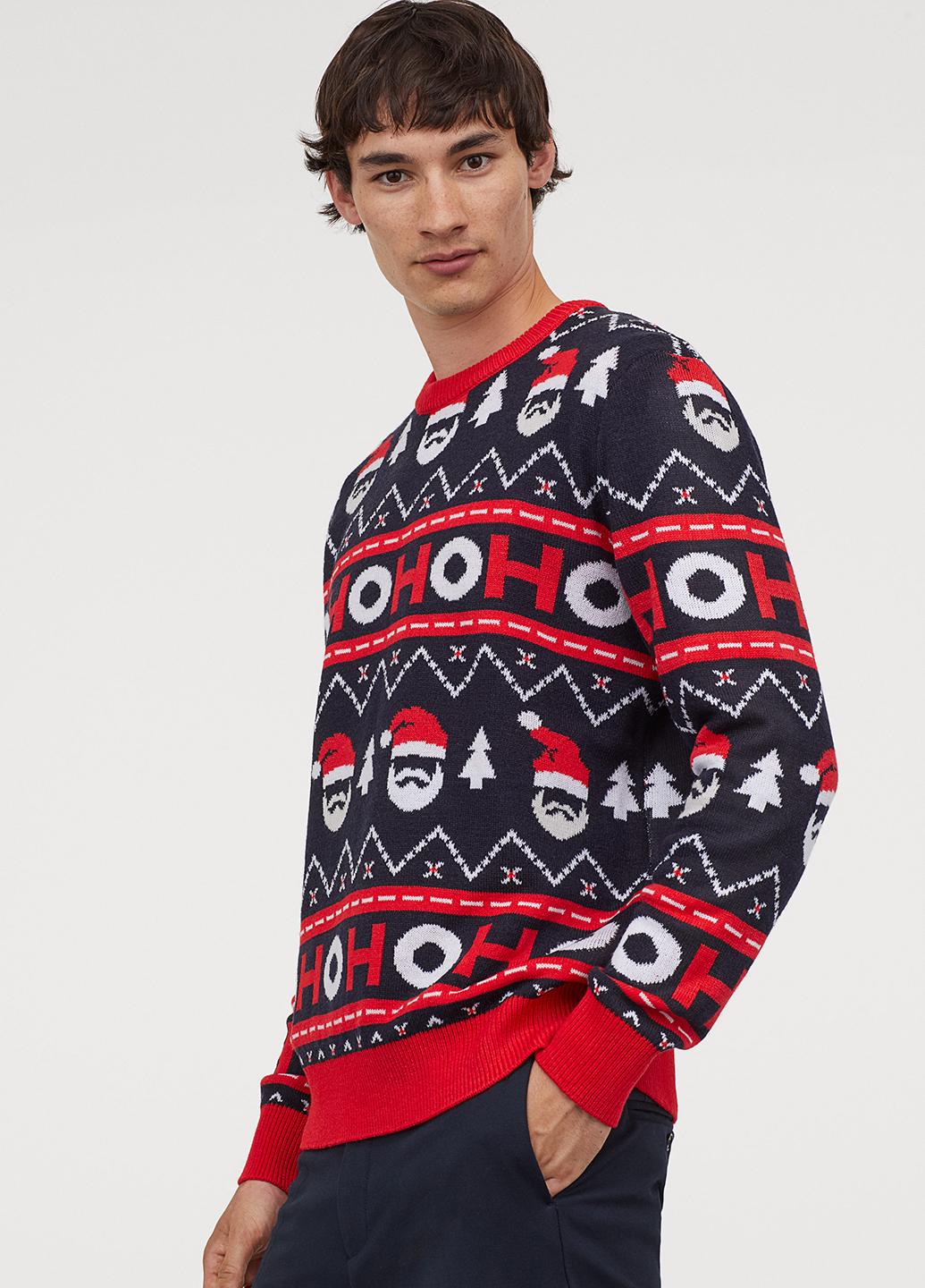 Свитер H&M M Синий (881345b42)