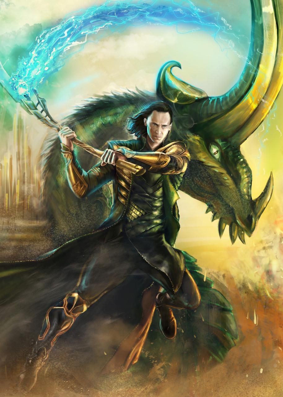 Картина GeekLand Loki Fan-art 60х40 см (LK.09.044)