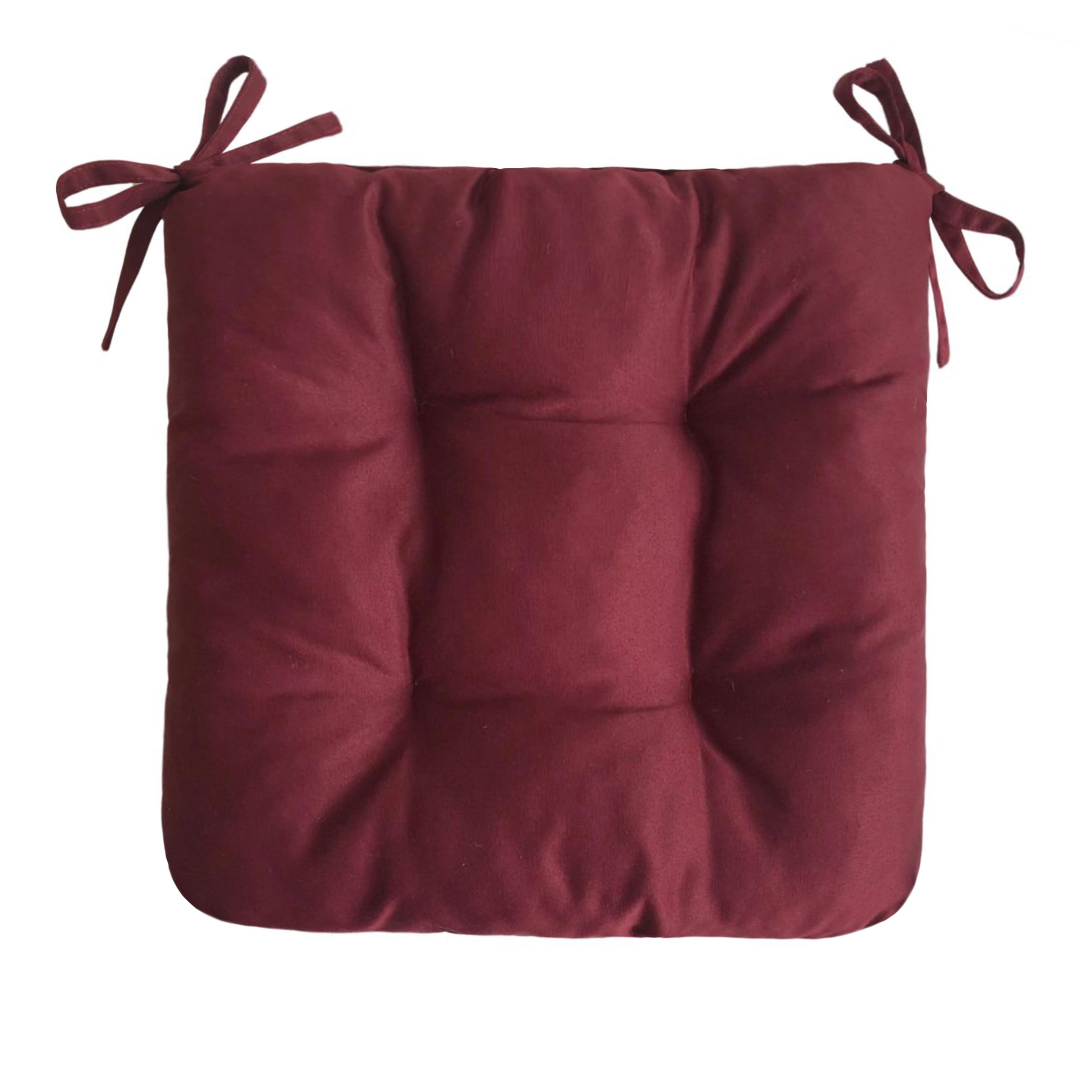 Подушка для стула/кресла/табурета 30х30х8 см Бордовый (2104579989) - фото 1 Подушка для стула/кресла/табурета 30х30х8 см Бордовый (2104579989) - фото 1