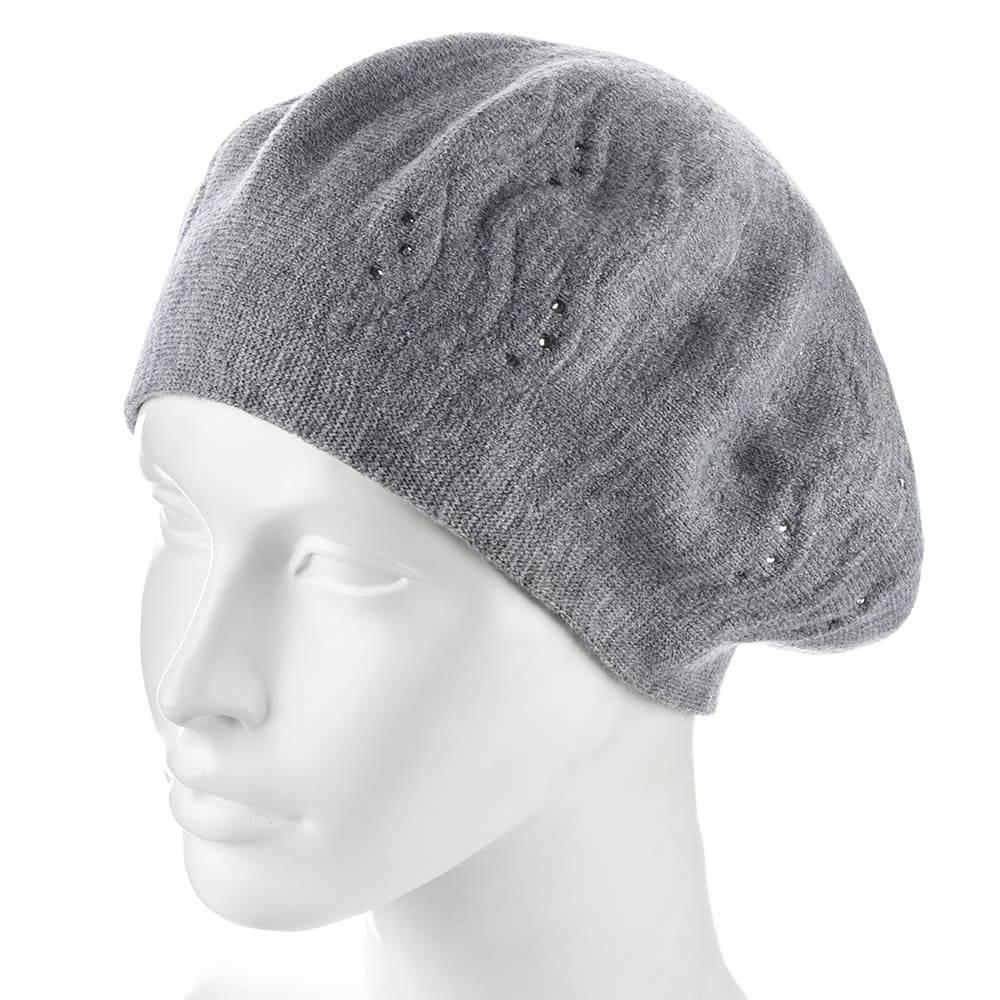 Берет женский Zolly ZH217 двойной Серый