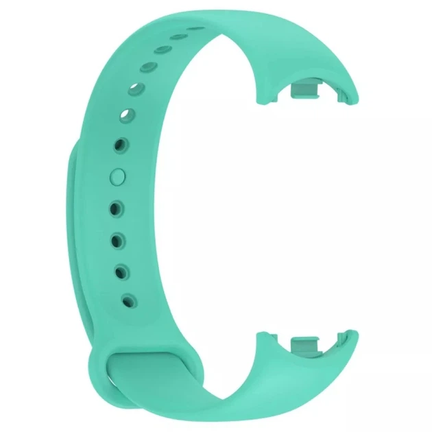Ремешок силиконовый для фитнеса браслета Mi Band 8/9 Бирюзовый (000566420)