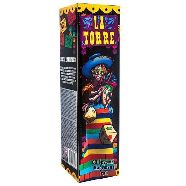 Настільна гра Strateg Дженга кольорова La Torre 30758 (31154792)