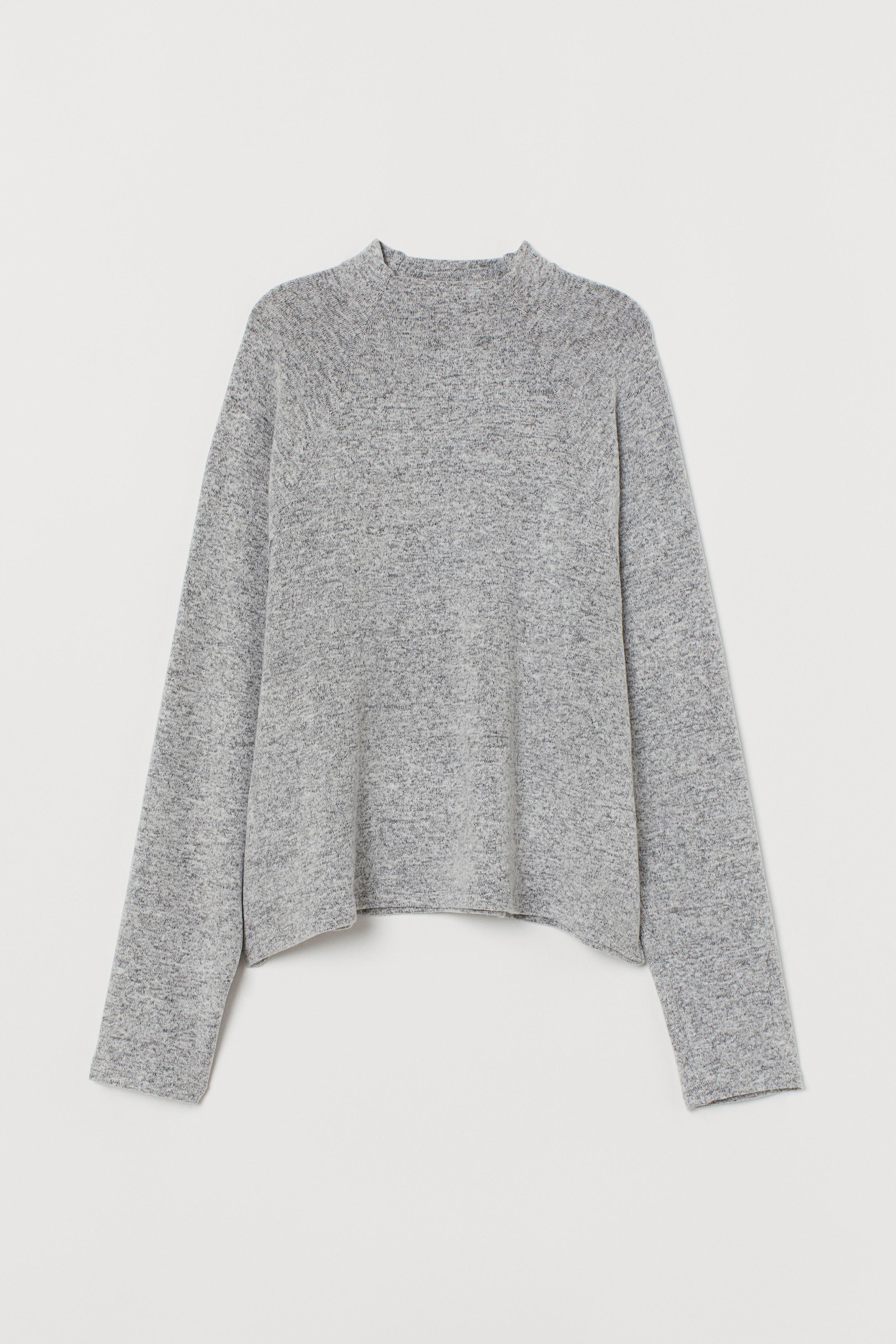 Джемпер H&M M Светло-серый меланж (7973940)
