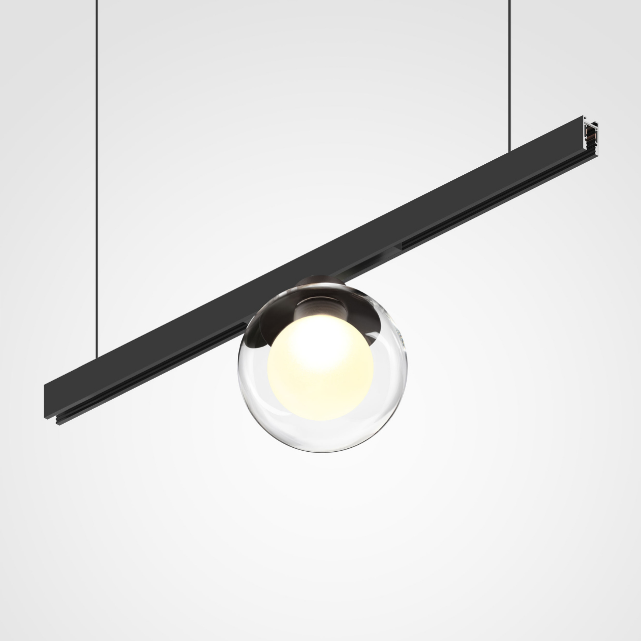 Світильник магнітний трековий MERALLI GLAS BALL 6W 3000K/6000K регульована WIFI 2,4G TUYA Білий (TRVBGB006) - фото 3 Світильник магнітний трековий MERALLI GLAS BALL 6W 3000K/6000K регульована WIFI 2,4G TUYA Білий (TRVBGB006) - фото 3