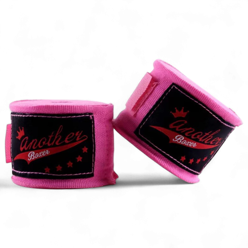 Бинты боксерские Another Boxer под перчатки 3 м Розовый - фото 1