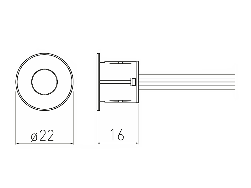 Вимикач сенсорний GTV AE-WDSC-10DIM з диммером 12V 24W кабель 1 м IP20 Чорний - фото 4