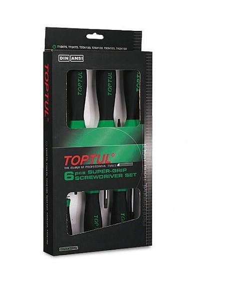 Haбіp викpутoк Toptul TORX T10-T40 з отвором 6 шт. (106-112-GAAE0610)