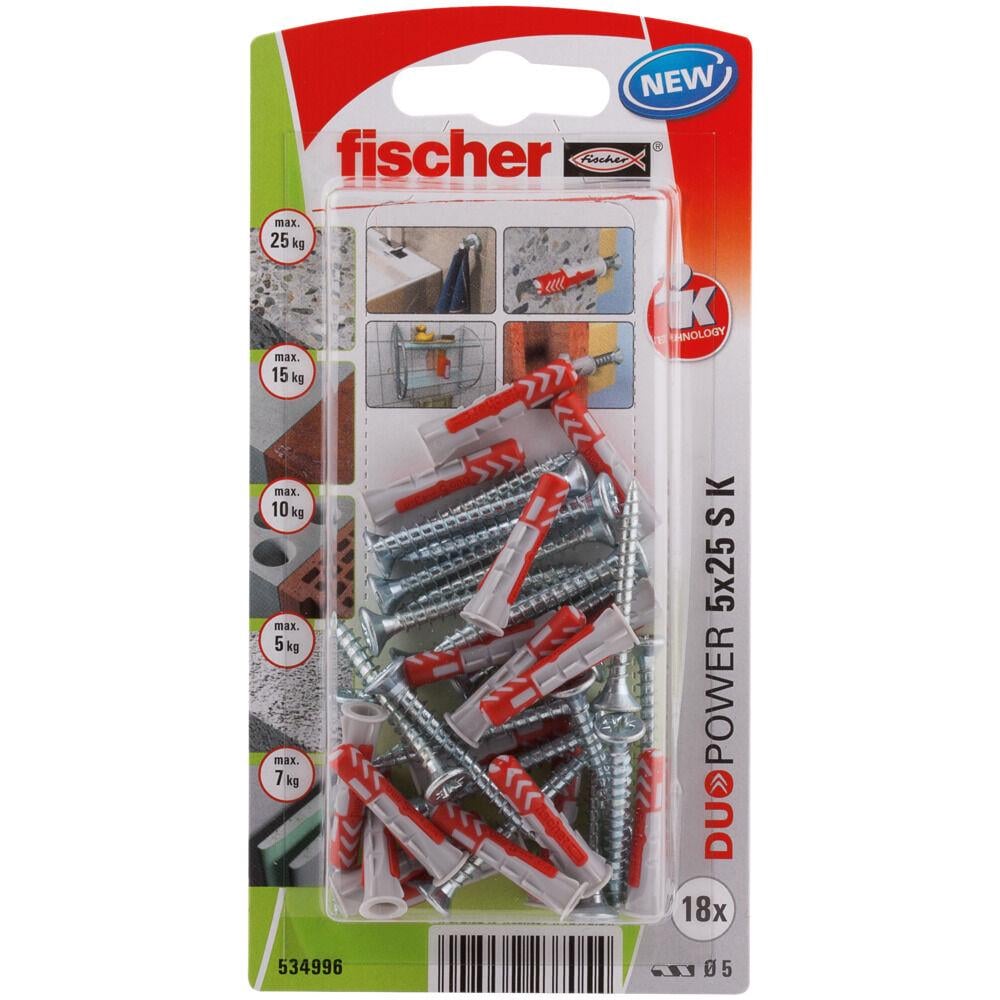 Дюбель з шурупом FISCHER Duopower універсальний S 5x25 (534996)