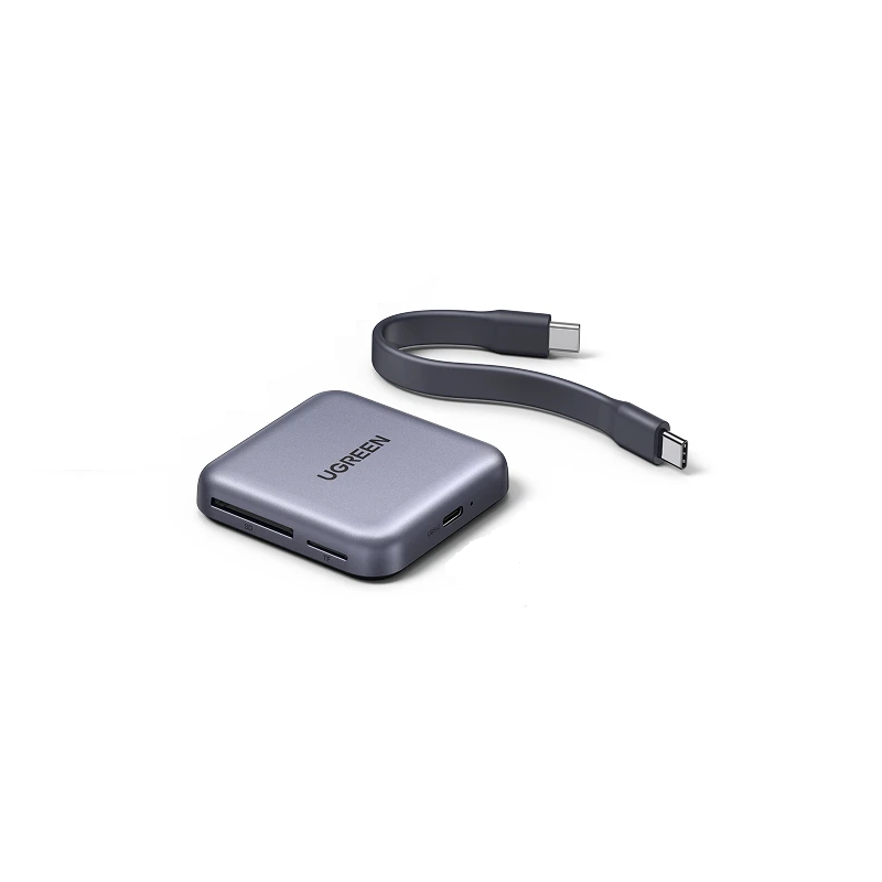 Картридер UGREEN CM898 SD/TF Grey (45365)