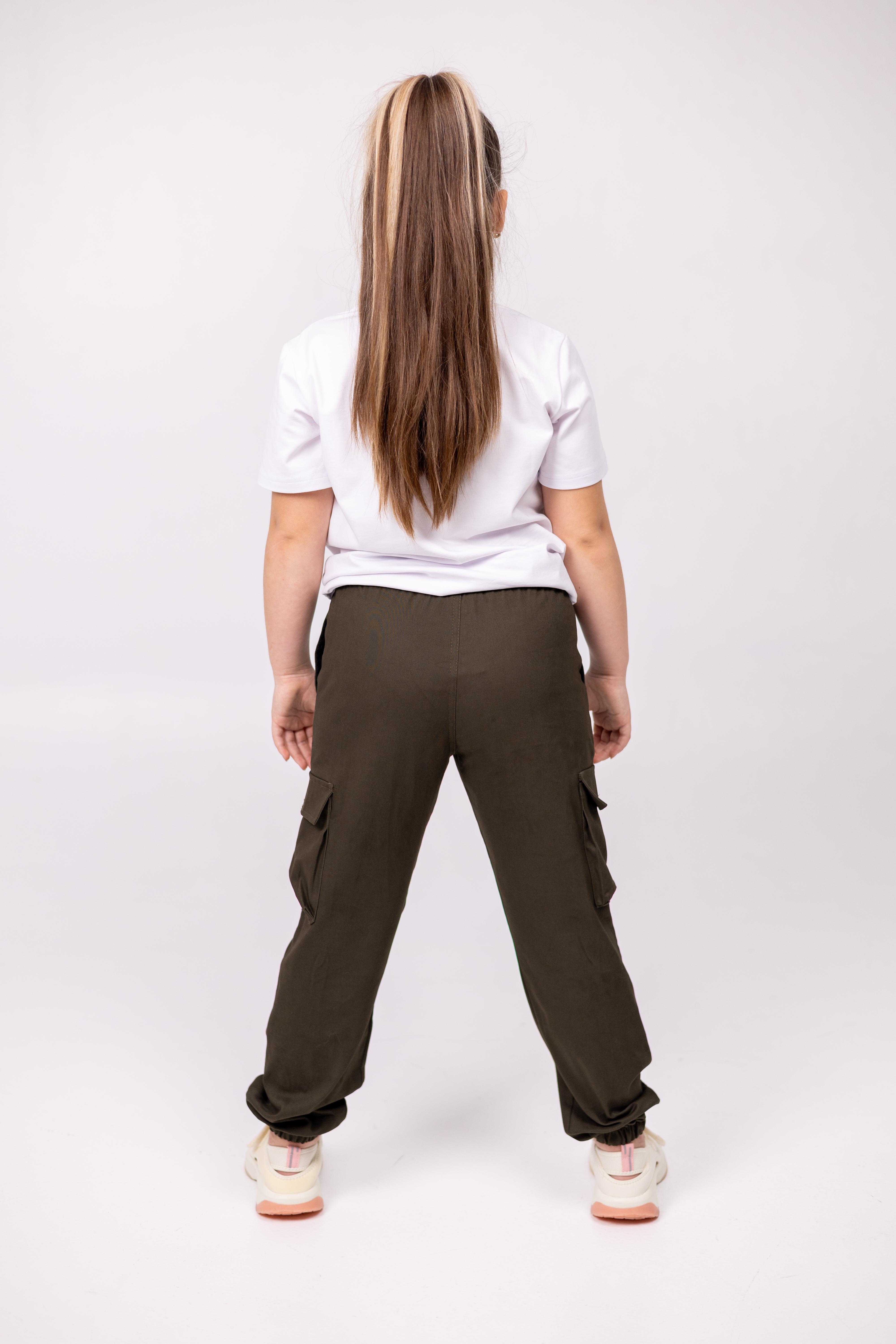 Джогеры детские на девочку демисезонные р. 158 Хаки (джХаки-158д2) - фото 3 Джогеры детские на девочку демисезонные р. 158 Хаки (джХаки-158д2) - фото 3