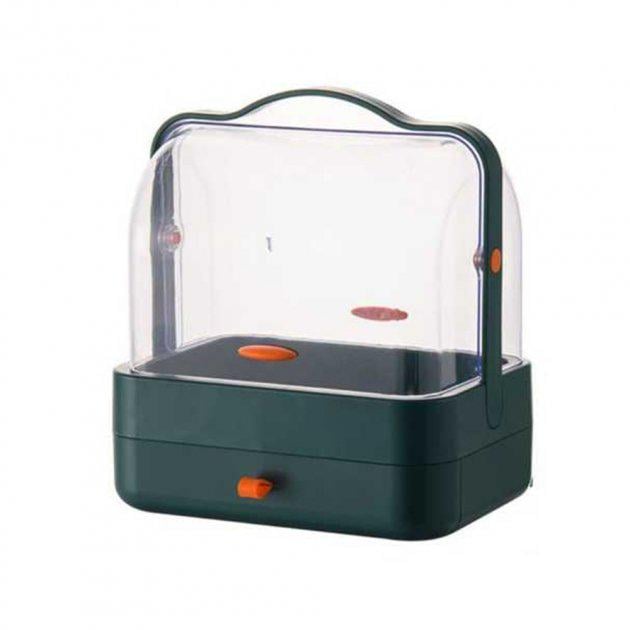 Органайзер для косметики YM206 Single Drawer на 2 секции Зеленый