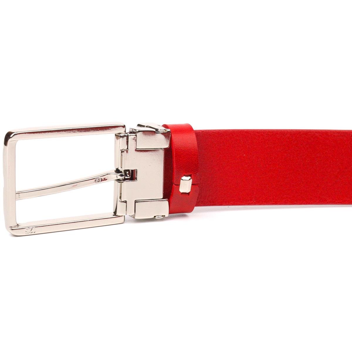 Ремень женский кожаный Grande Pelle Leather Belt 21456 Красный - фото 3