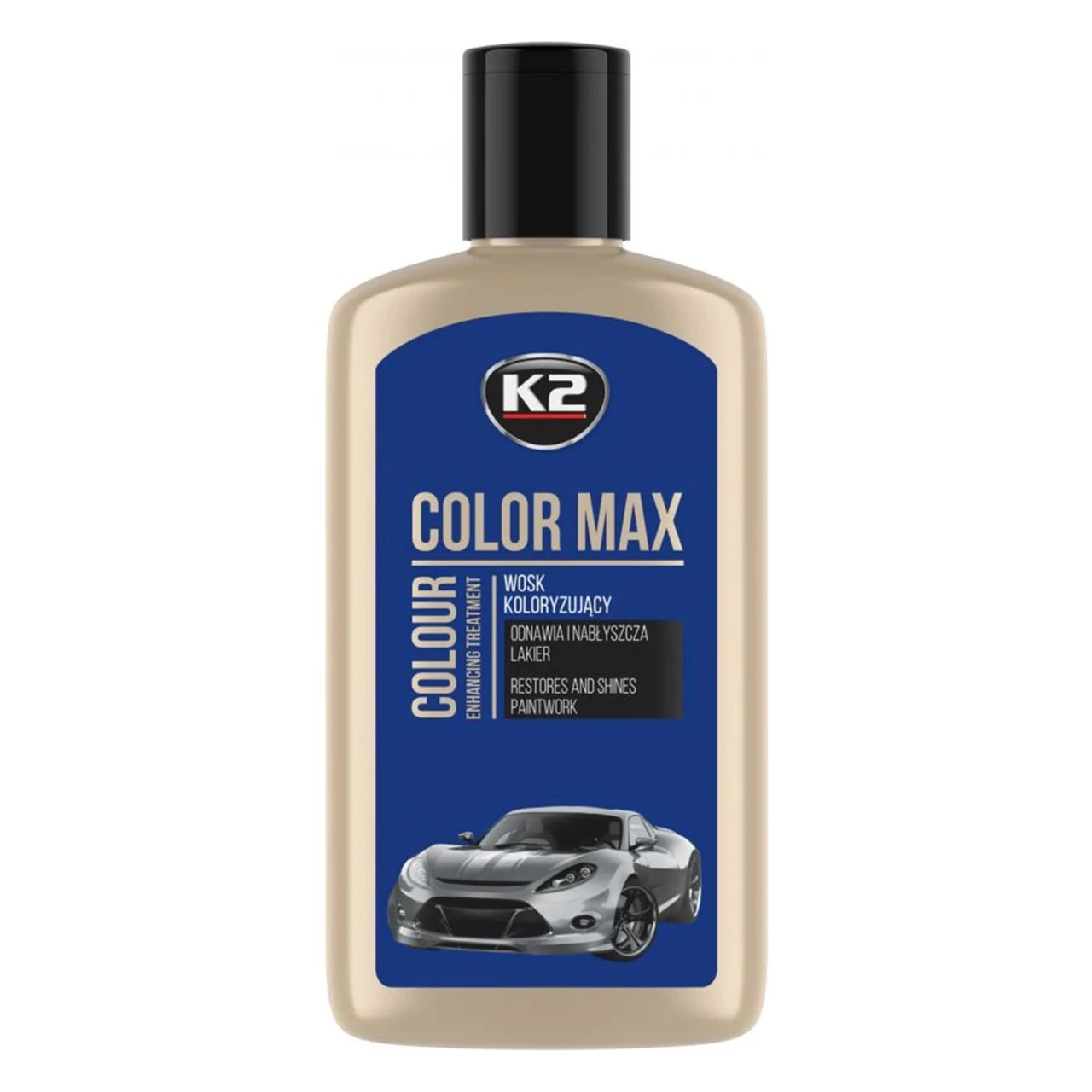 Поліроль восковий для кузова K2 Max Color 250 мл Синій