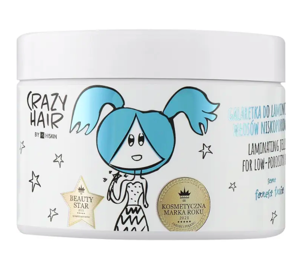 Желе для ламінування волосся HISKIN Crazy Hair Лісові фрукти з низьким рівнем пористості (20297583)