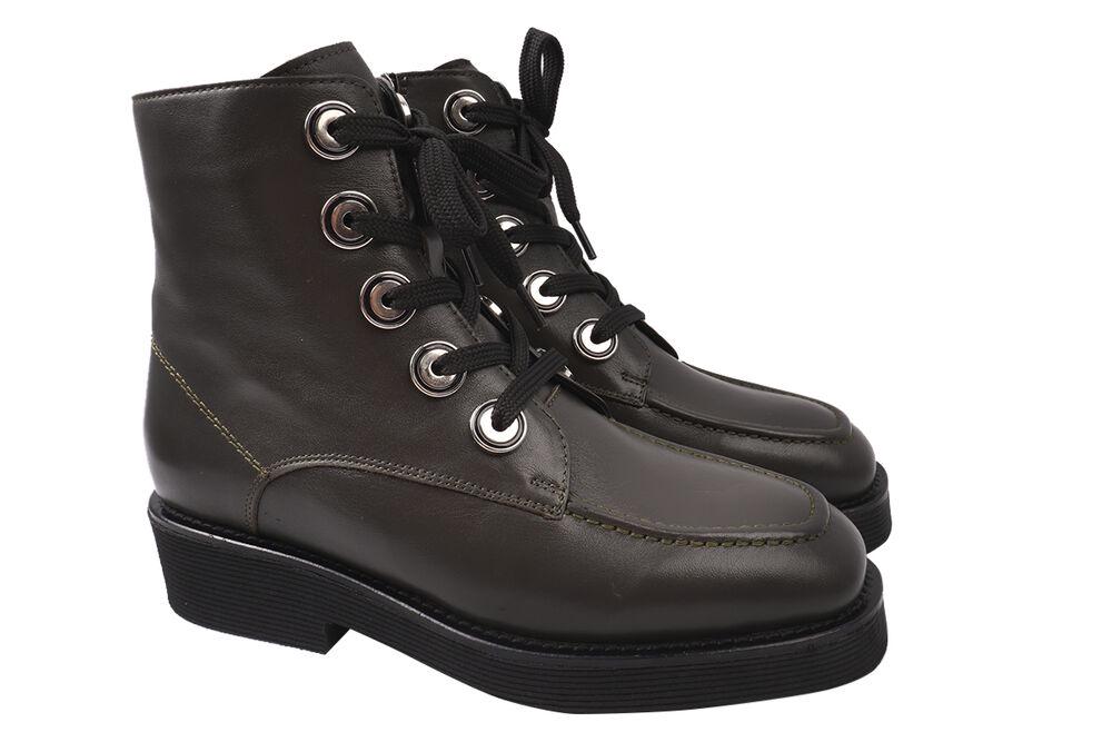 Ботинки женские Tucino из кожи высокие р. 40 Коричневый (532-20DHC)