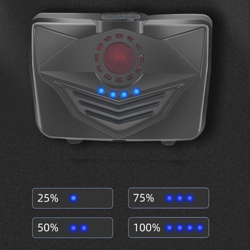 Фонарь налобный A12-3-P90 Type-C с функцией PowerBank Li-Ion 3x18650 (1062741882) - фото 8