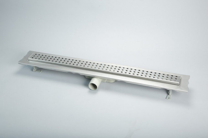 Душевой канал с горизонтальным фланцем Maxiflow Elite Legal 80 см решетка квадрат 4043.0Y050K.080.1