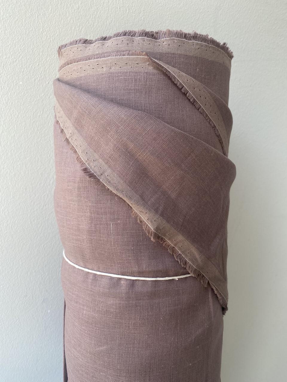 Ткань LINEN PLUS льняная 260 см 1637 Светло-коричневый - фото 6