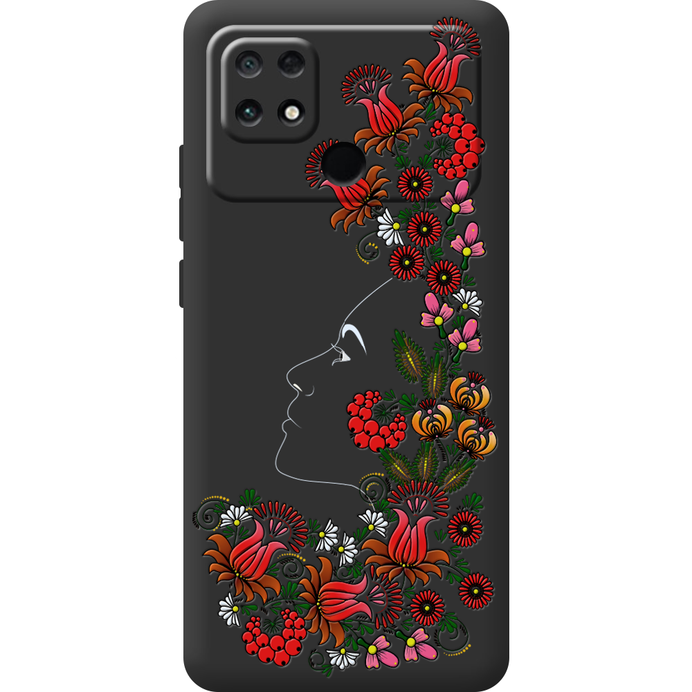 Чехол BoxFace Poco С40 3D Ukrainian Muse Черный силикон (44597-bk64-44611)