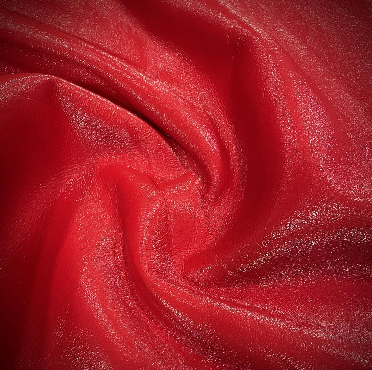 Ткань дубленка плюш Тедди Красный (24478904)