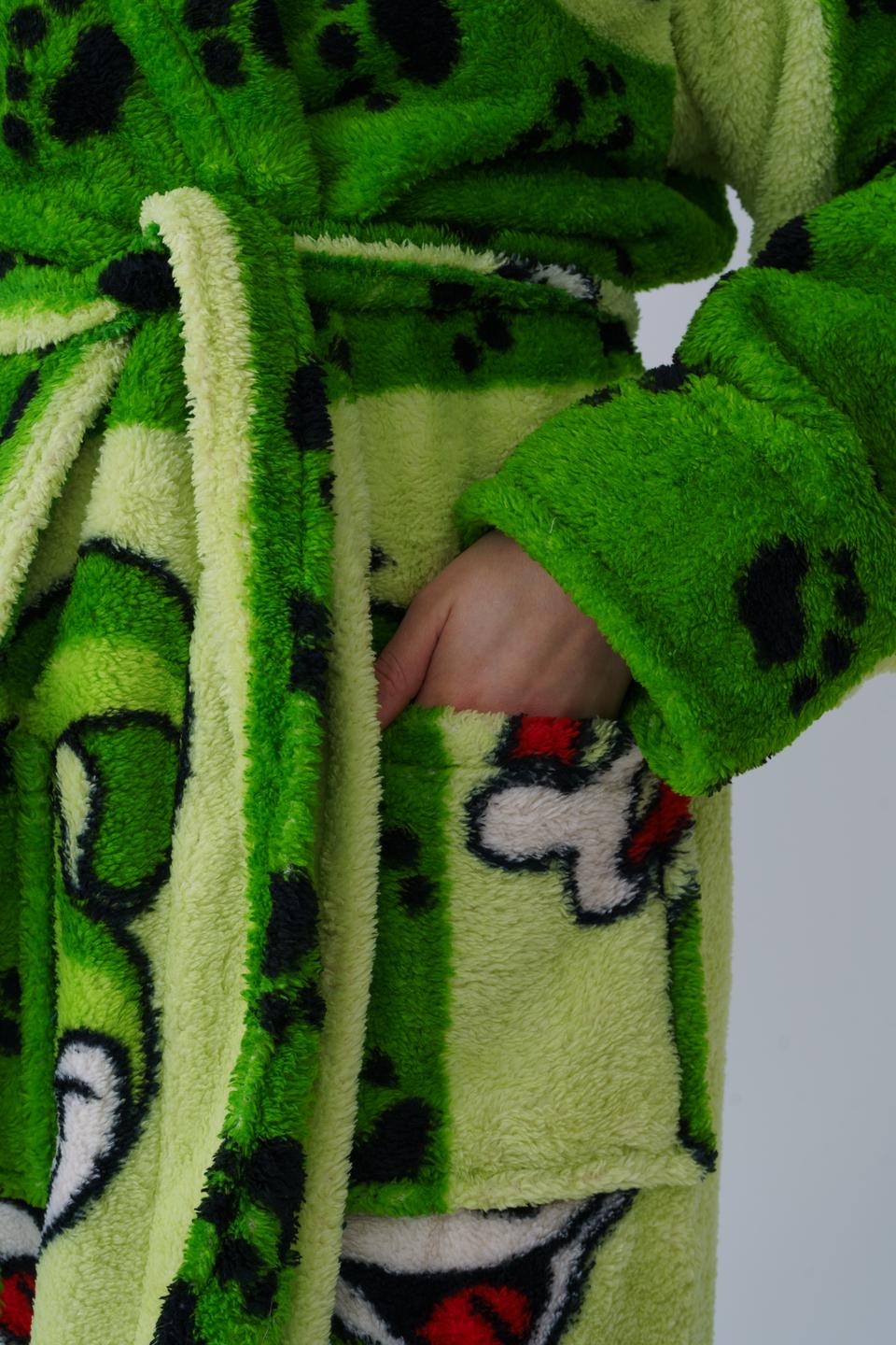 Халат жіночий UT Store Песик HT03 XL Зелений (24524503) - фото 4