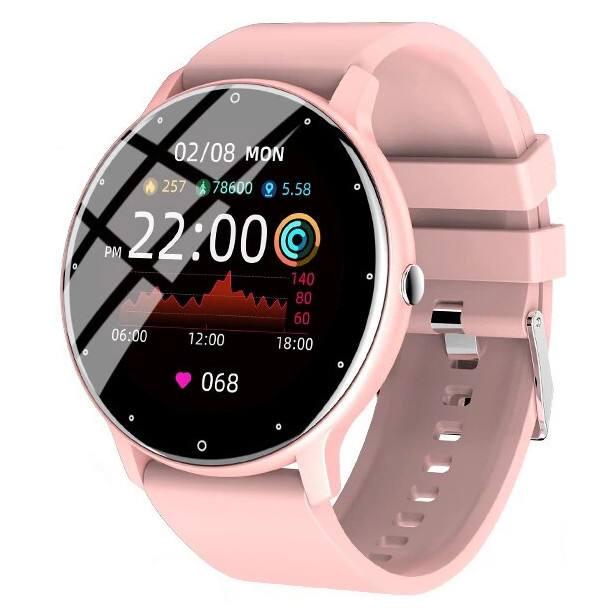 Смарт-годинник Lige Smart Watch для Android/iOS пульсометром/тонометром/крокоміром Рожевий - фото 2